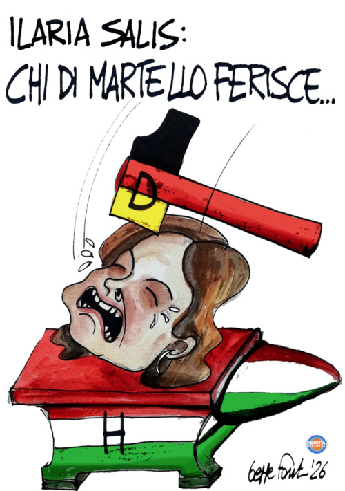 Sedute Satiriche di Beppe Fantin - Vignetta del 11/04/2026