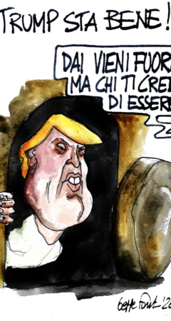 Sedute Satiriche di Beppe Fantin - Vignetta del 12/04/2026